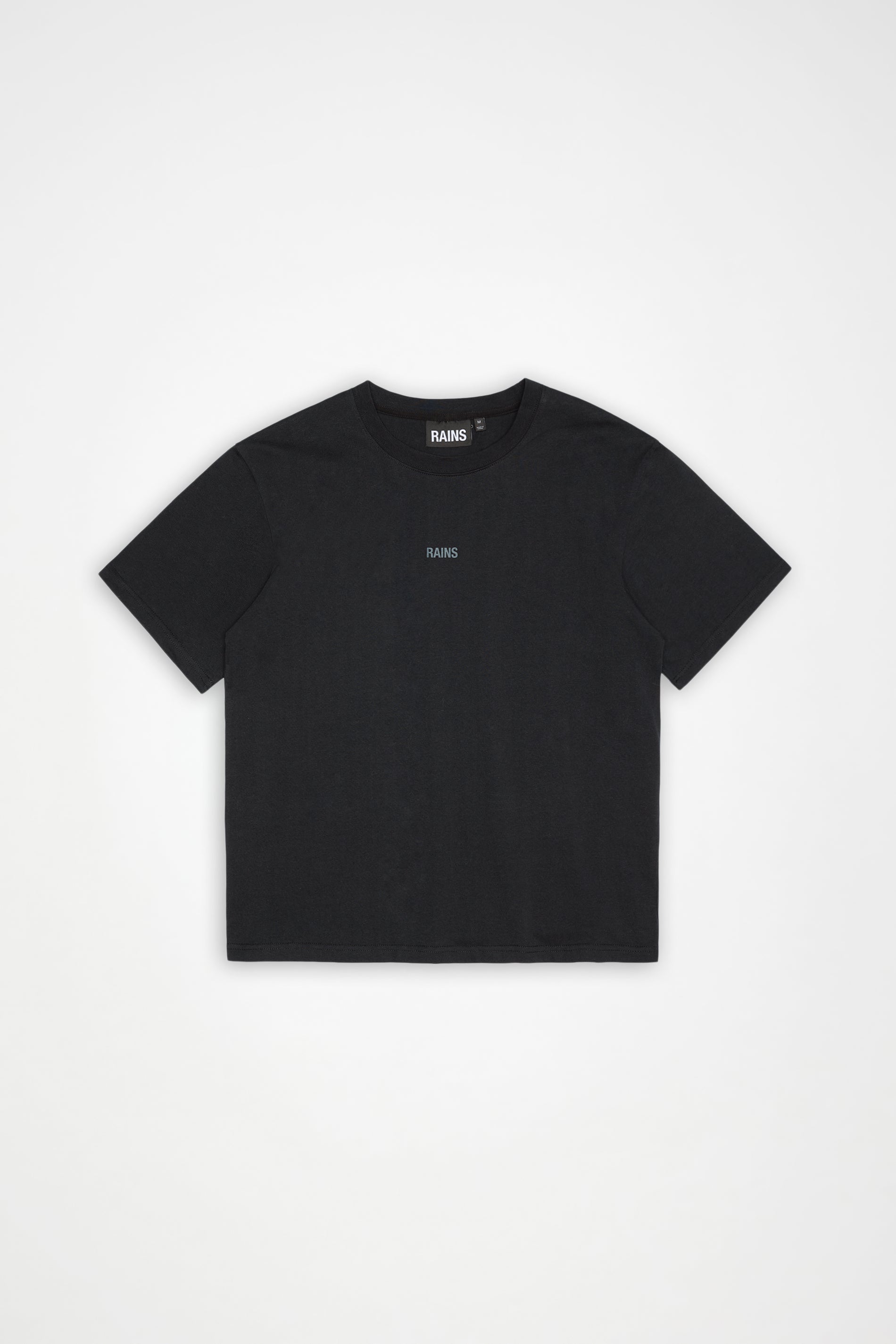RAINS Classic T-shirt Rains Black Short Sleeve