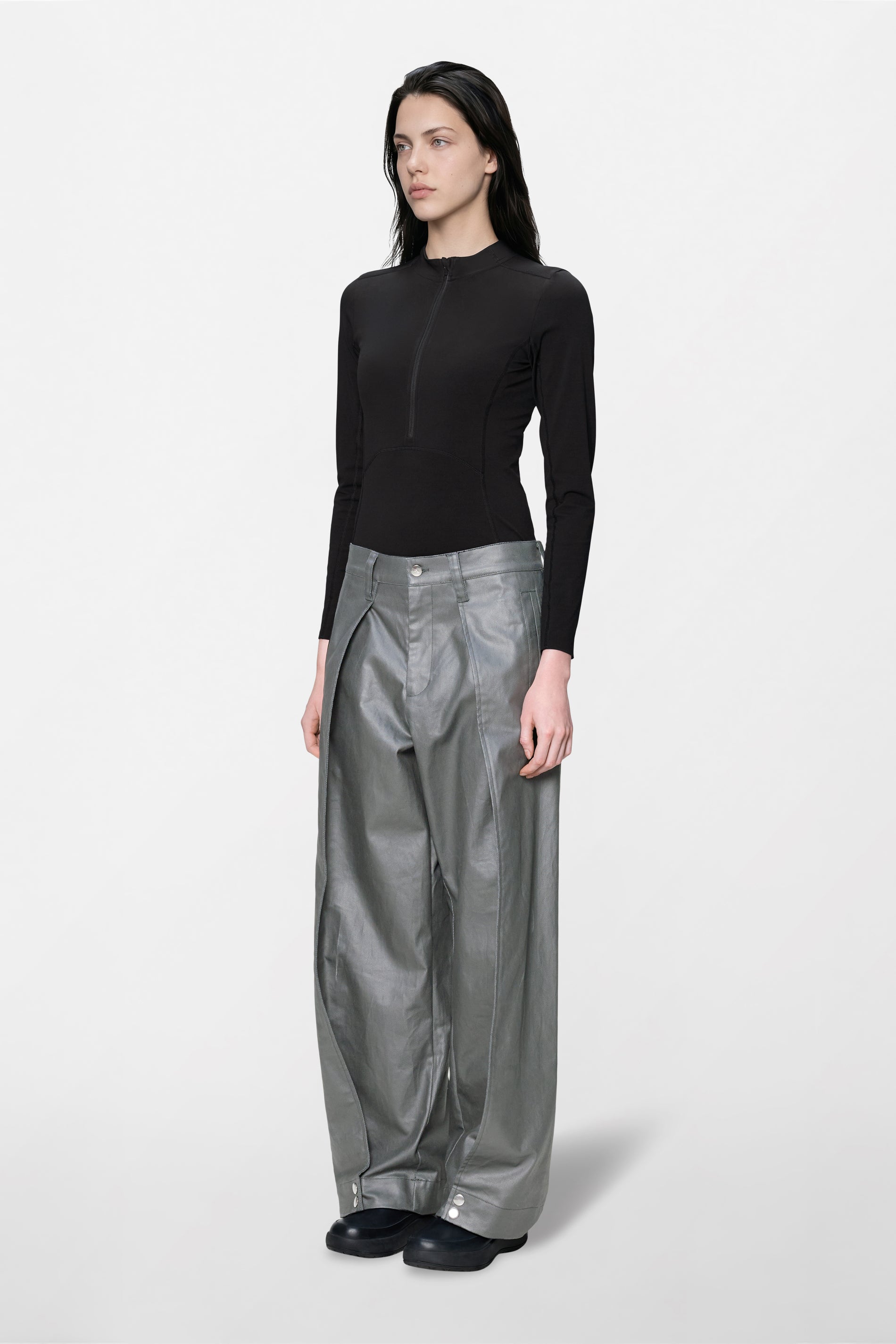RAINS Heavy Woven Pants Wide Asphalt Pants