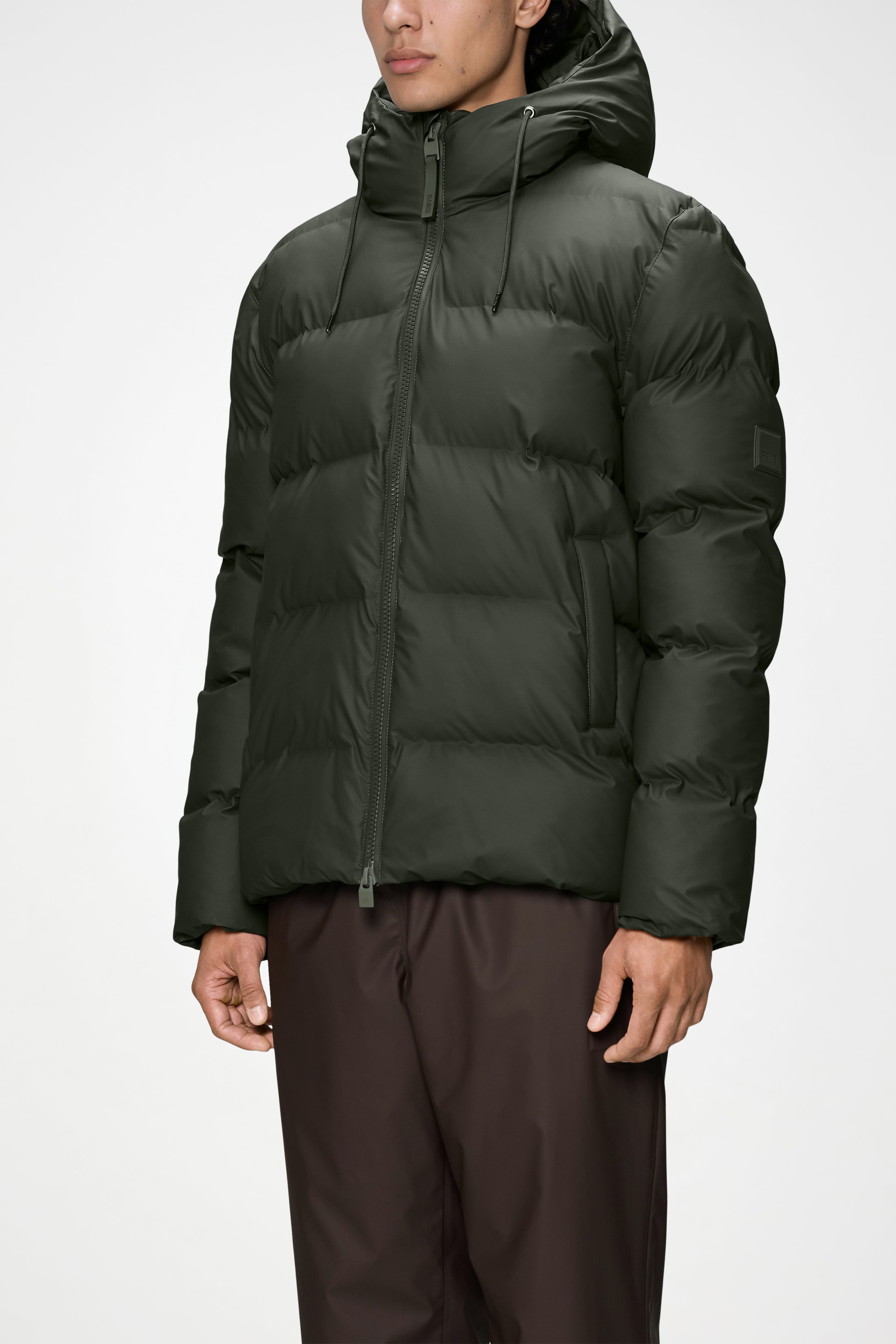 RAINS Alta Puffer Jacket Green Jacket