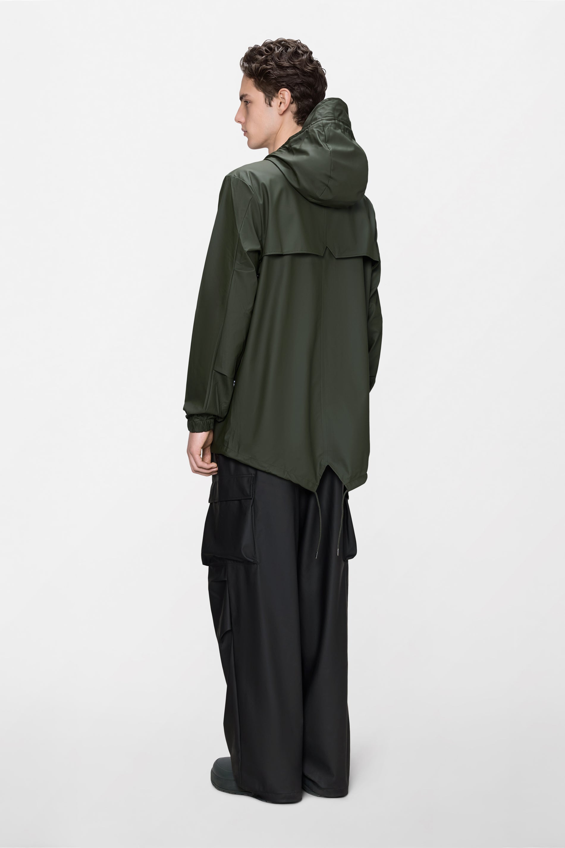 RAINS Fishtail Jacket Green Jacket
