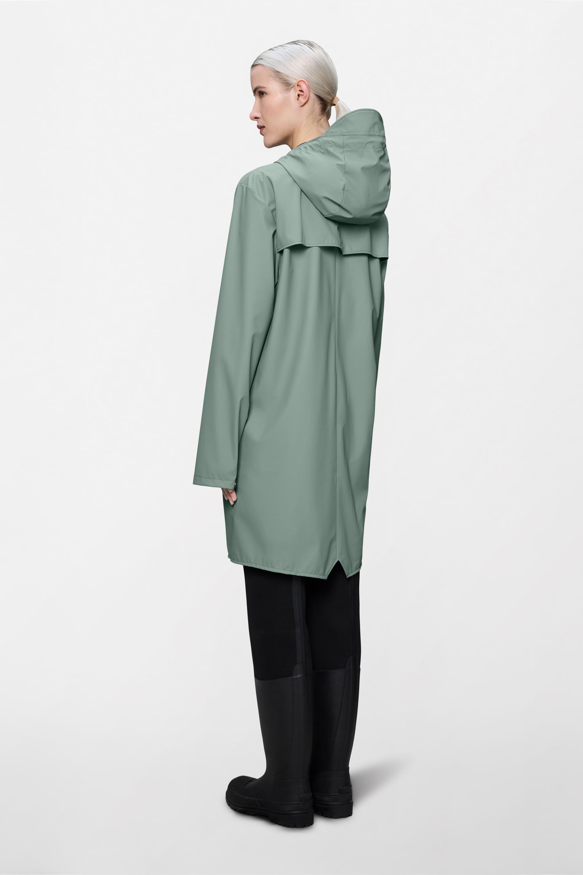 RAINS Long Jacket Sage Jacket